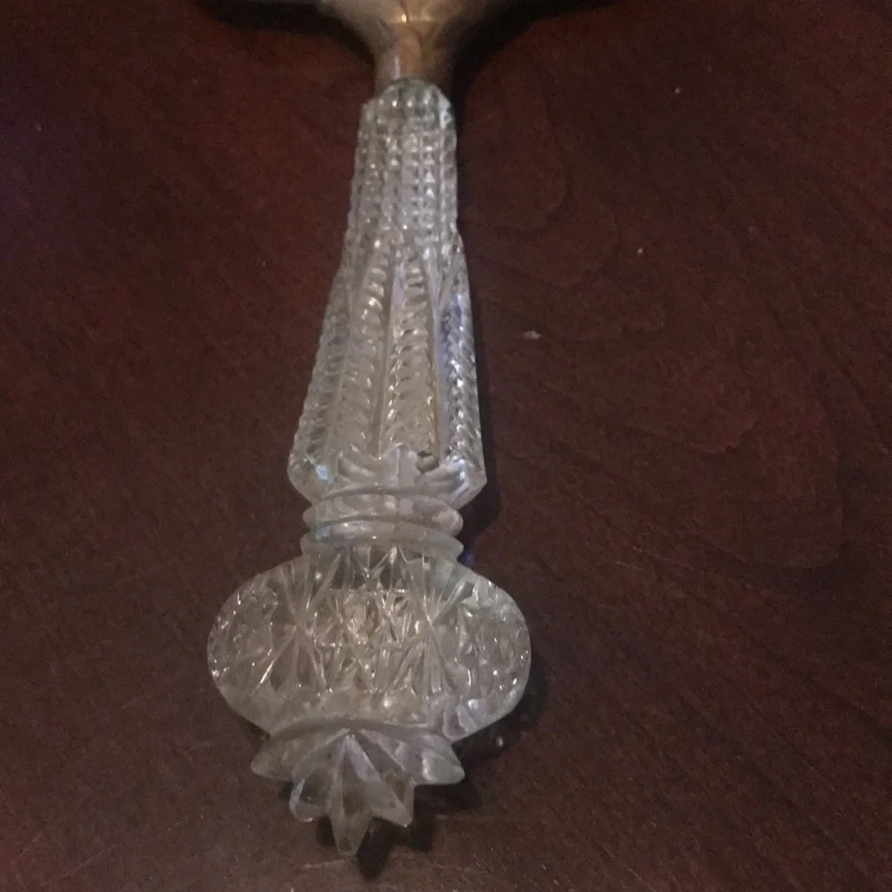 Vintage Art Deco hand held mirror